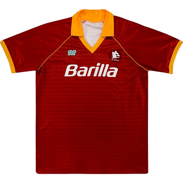 Authentic Camiseta AS Roma 1ª Retro 1990 1991 Naranja